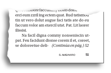 Ejemplo de uso del número de página siguiente en un pase.