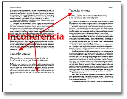 Incoherencia tipográfica causada por las opciones automáticas.