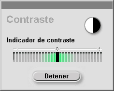 En este cuadro vas fijando el contraste.