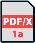 Icono de PDF/X-1a