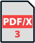 Icono de PDF/X-3.