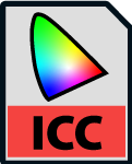 Icono de perfil de color ICC.