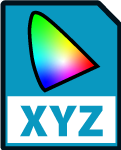 Icono espacio de color CIE XYZ 1931.