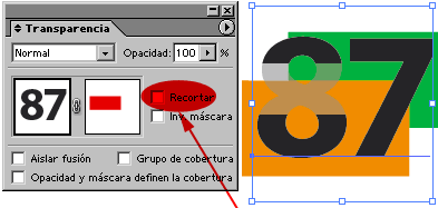 Si no recortamos, la máscara sólo tapara lo que estrictamente tapen sus objetos.