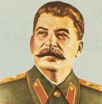 El retrato original de Stalin vestido de mariscal.
