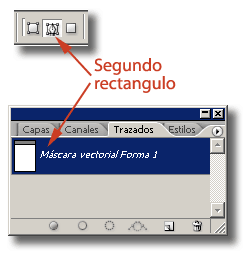 Modificamos las preferencias de las formas vectoriales y seleccionamos el trazado.